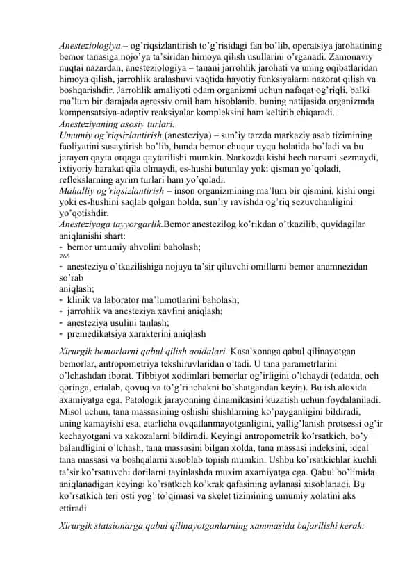 Anesteziologiya