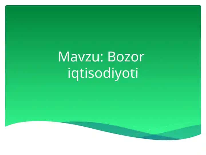 Bozoriqtisodiyoti
