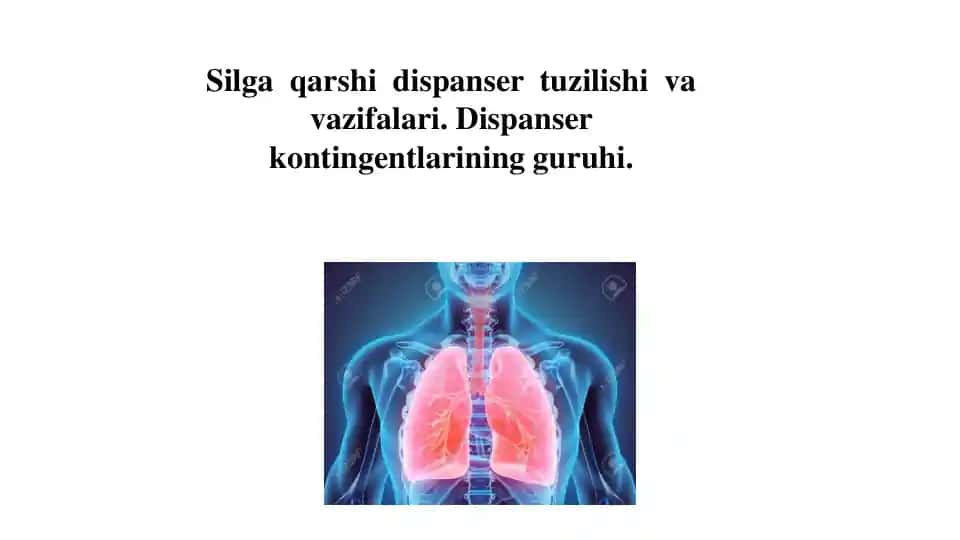 Silga qarshi dispanser tuzilishi va vazifalari