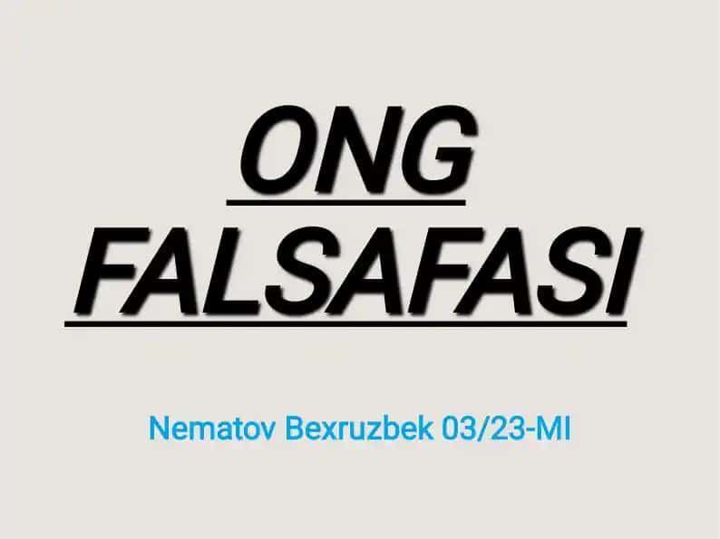 ONG FALSAFASI