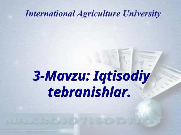 Iqtisodiy o‘sish ikki usul bilan