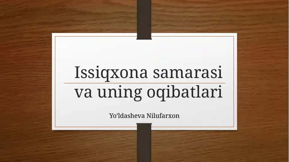 Issiqxonalar va Marsiya uchun qibatlar