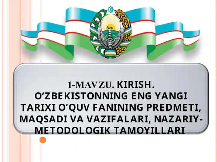 O‘zbekistonning eng yangi tarixi