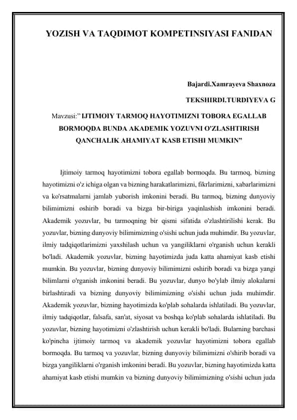 Akademik yozuvlar