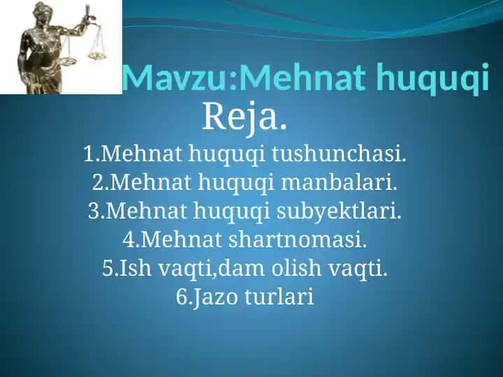 Mehnat huquqi