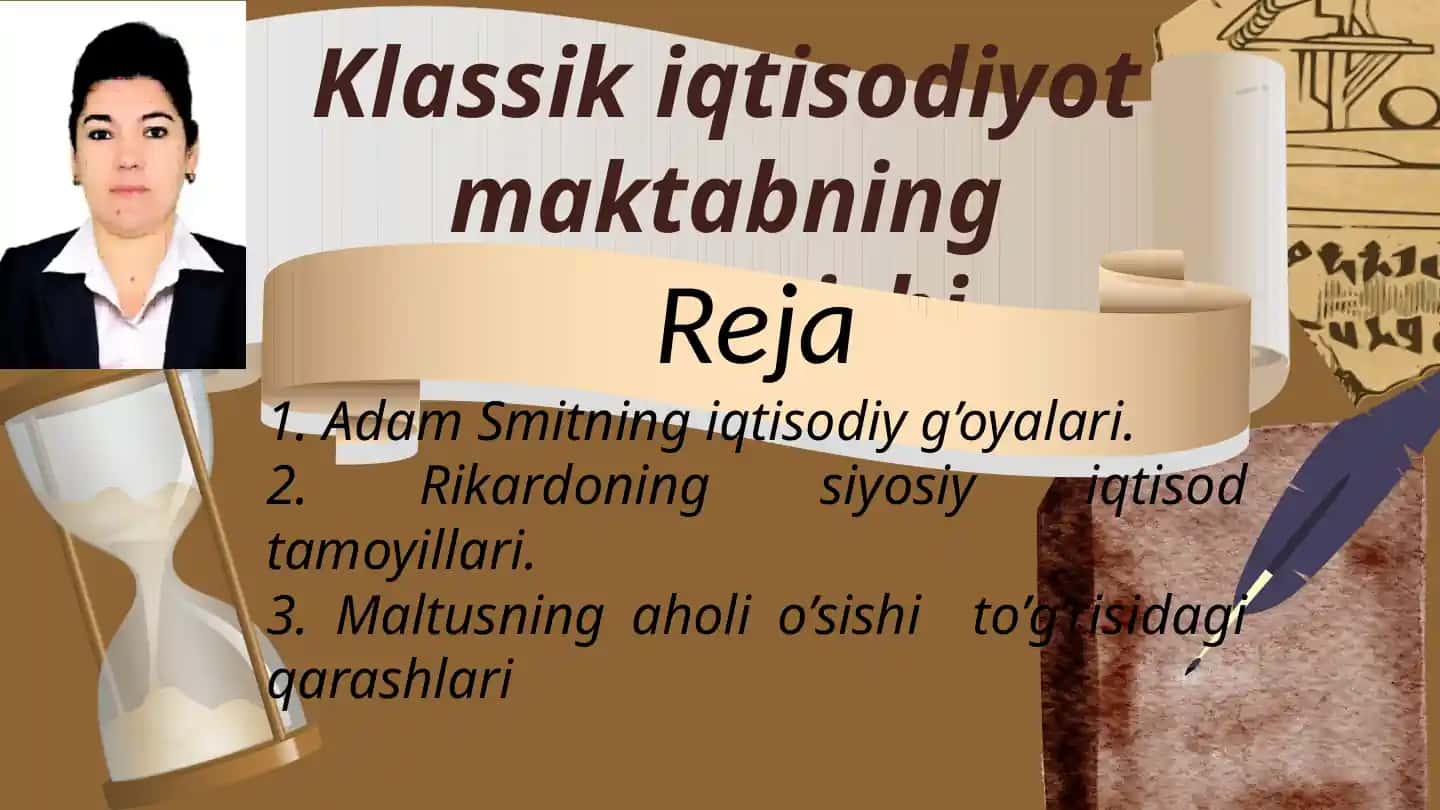 Klassik iqtisodiyot maktabning rivojlanishi