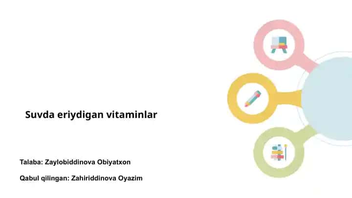 Suvda eriydigan vitaminlar