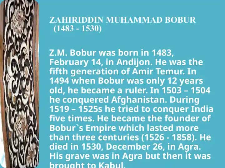 Zahiriddin Muhammad Bobur