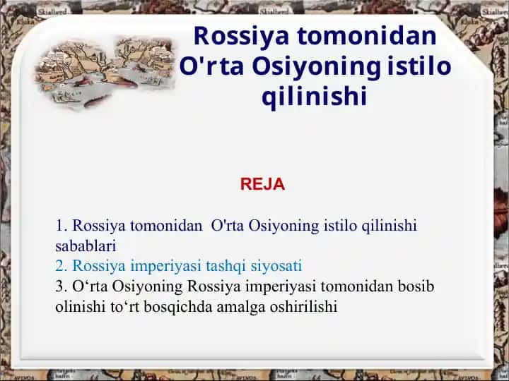 O'rta Osiyoning ishtiloqilinishi