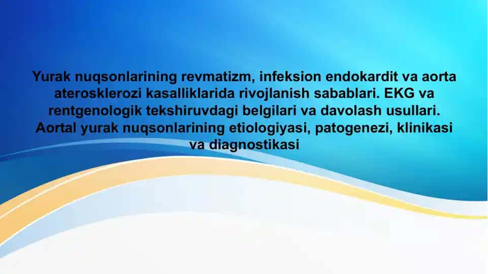 Yurak nuqsonlarining rivojlanish sabablari