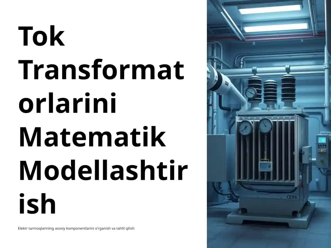 Tok Transformatorlarini Matematik Modellashtirish