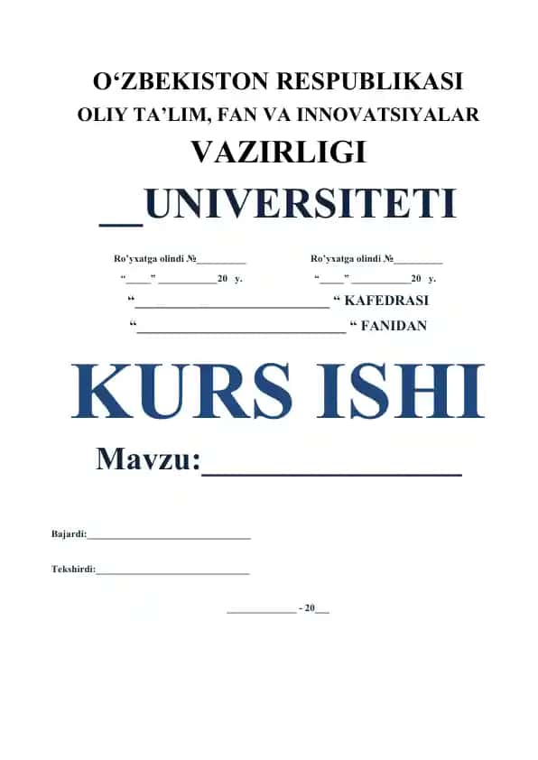Kurs ishi "Matritsaviy normalar va ularning tatbiqlari"