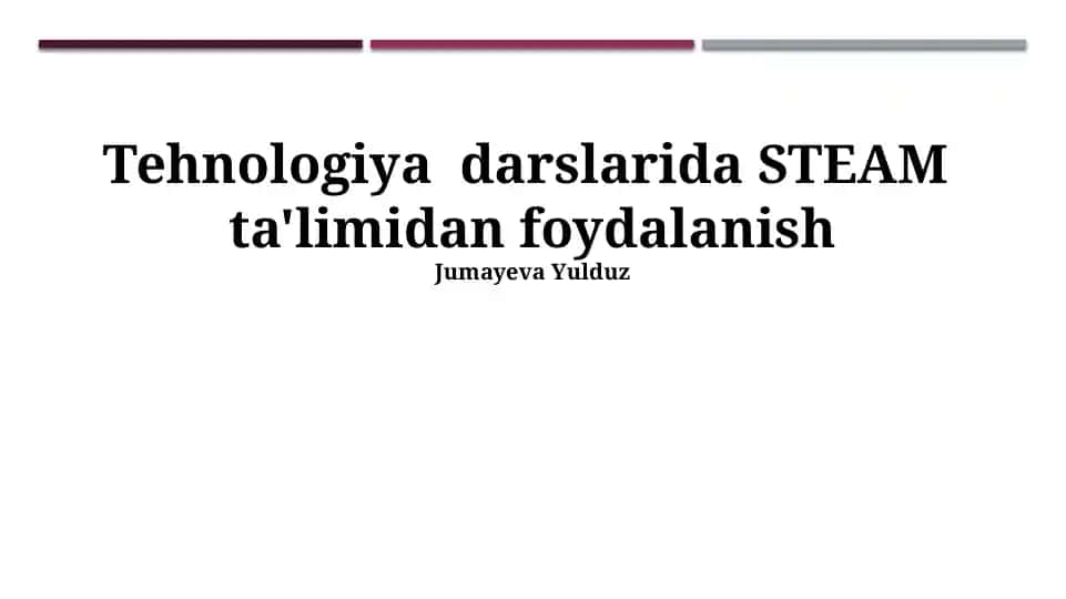 STEAM Ta'limi