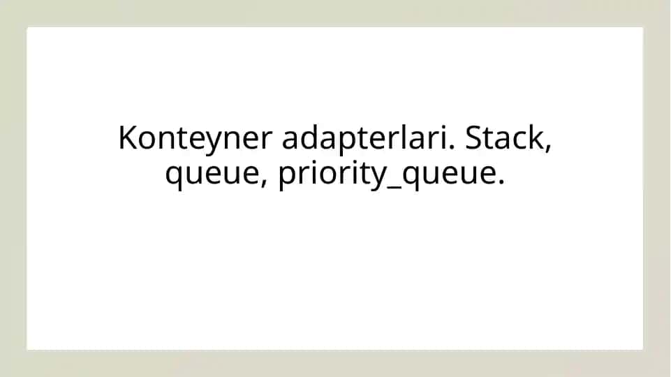 Konteyner adapterlari