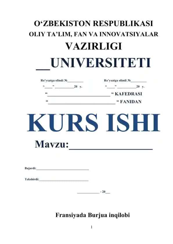 Fransiyada Burjua inqilobi