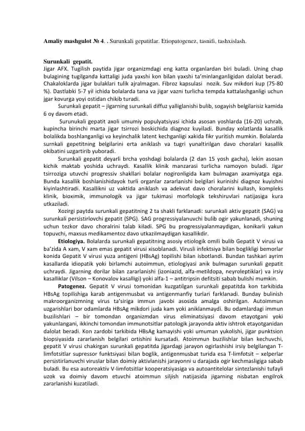 Surunkali Gepatitlar