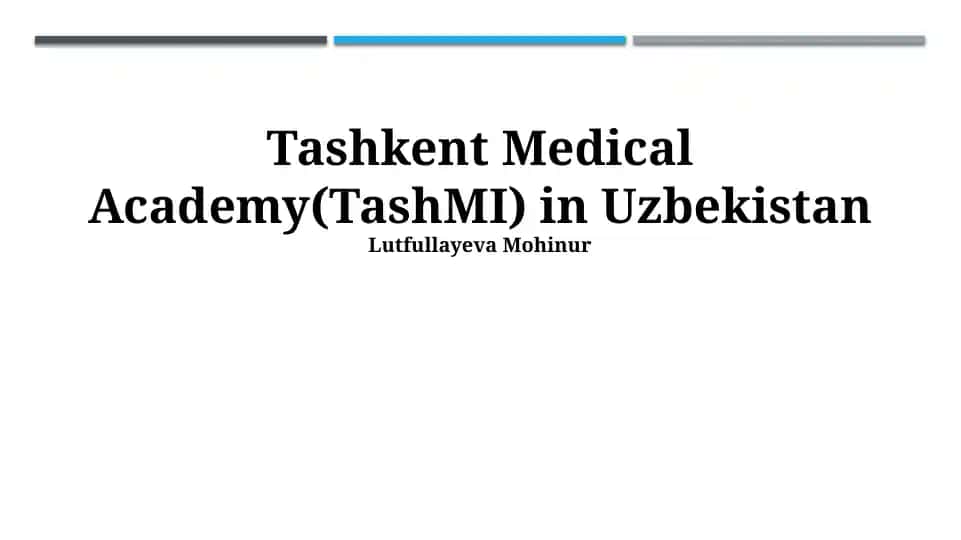 Tashkent Medical Academy