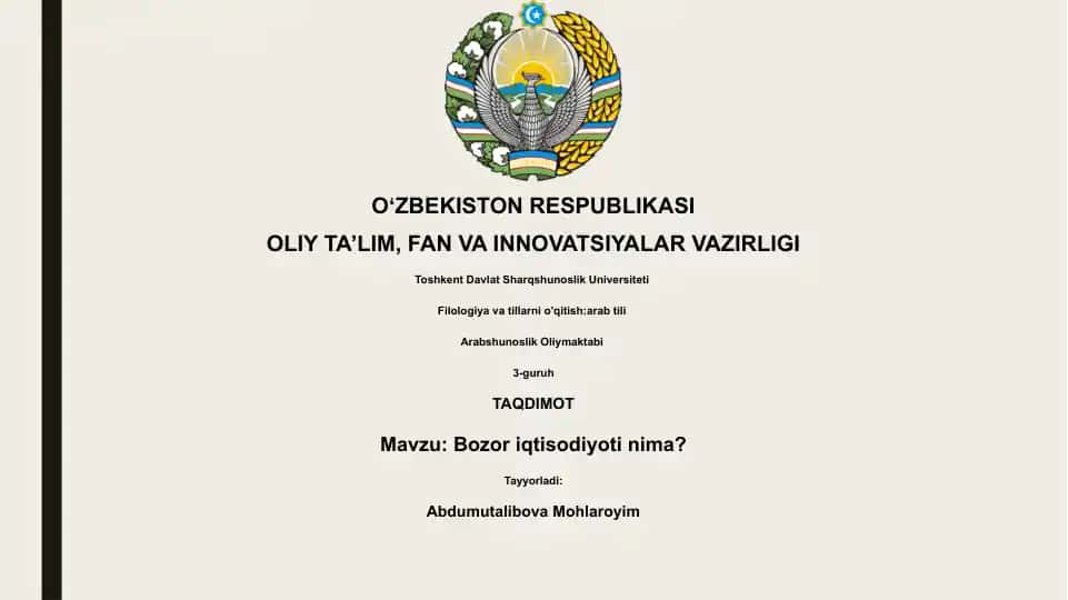 Bozor iqtisodiyoti