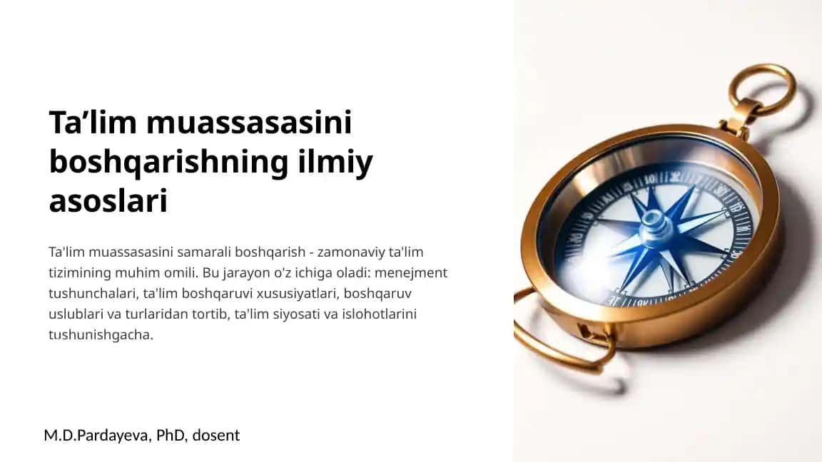 Menejment va boshqaruvtushunchalari