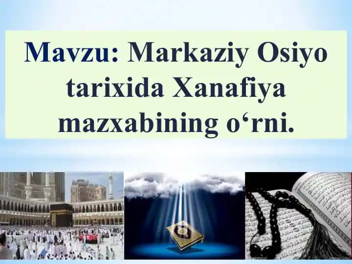 Hanafiylik Mazhabi