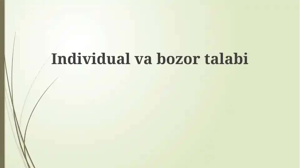 Shaxsiy talab
