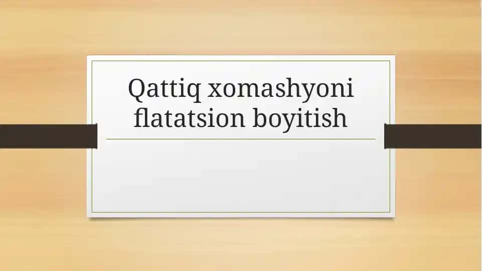 Flotatsion boyitish