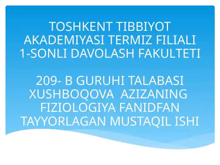 Ko'zning optik tizimi haqida ma'lumotlar