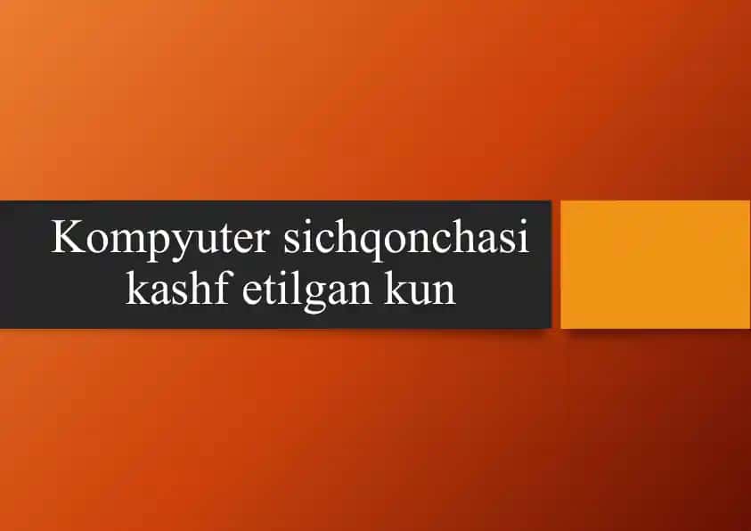 Kompyuter sichqonchasi