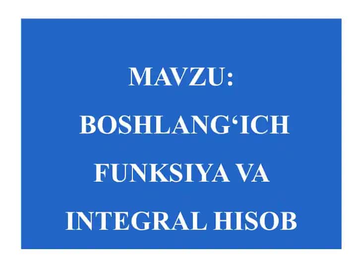 Matematika fanlari tarixi