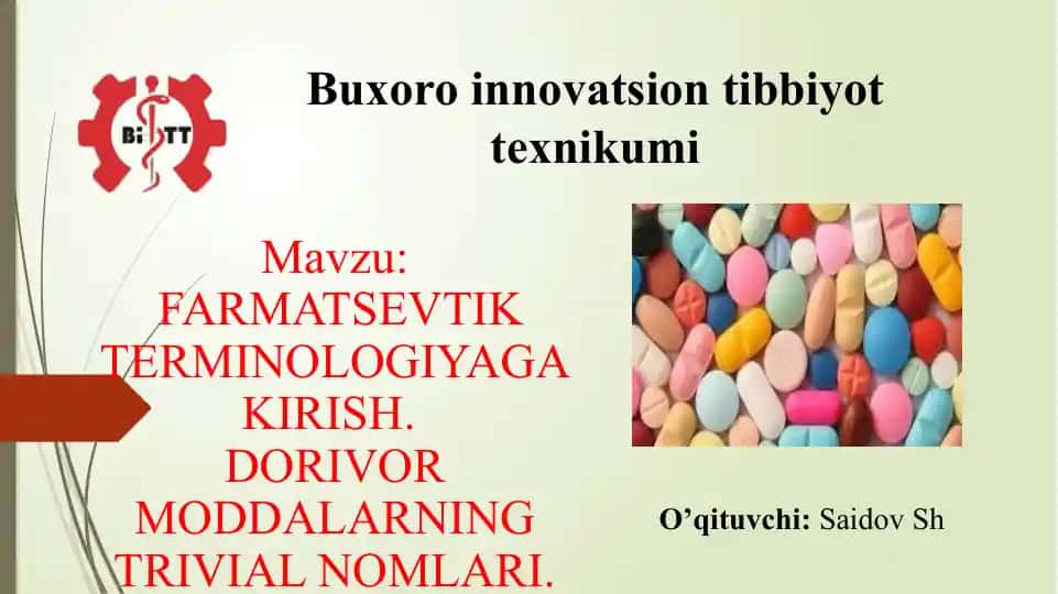Dorivorvositalar