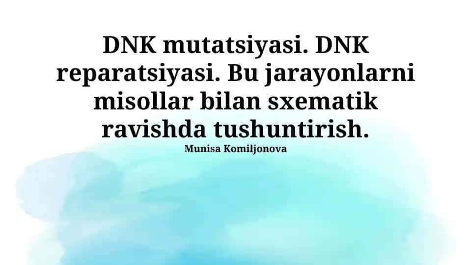 DNK mutatsiyasi