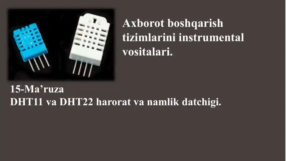Axborot boshqarish tizimlari uchun instrumental vositalar