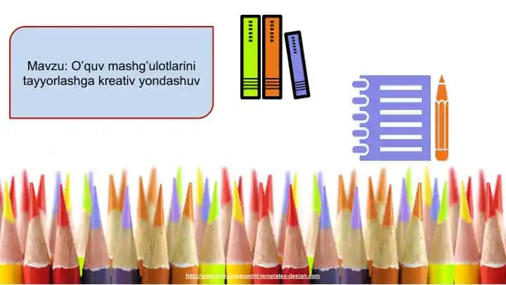 O’quv mashg’ulotlarini tayyorlashda kreativiyon
