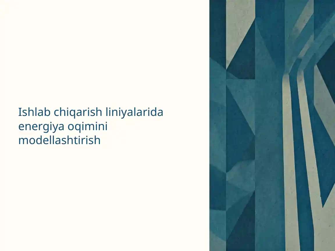 Energiya oqimini modellashtirish