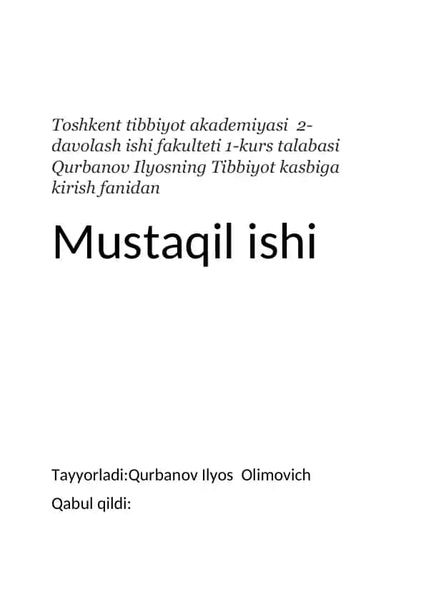Yurak-qon tomirlari kasalliklari va bolalar parvarishi