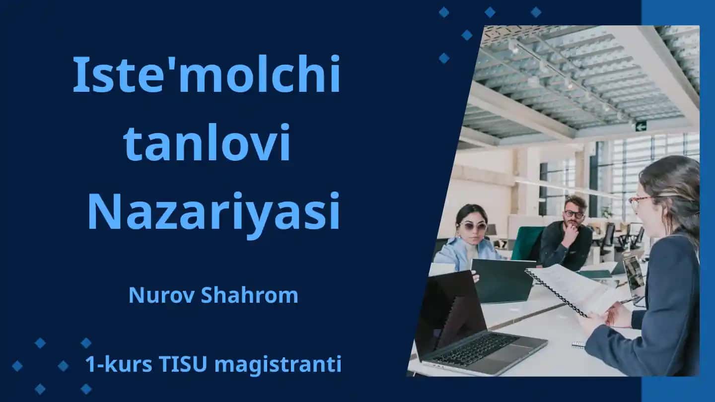 Individual talab bozor talabining shakllanishi asosida shaxsiy yoki (individual) talab yotadi