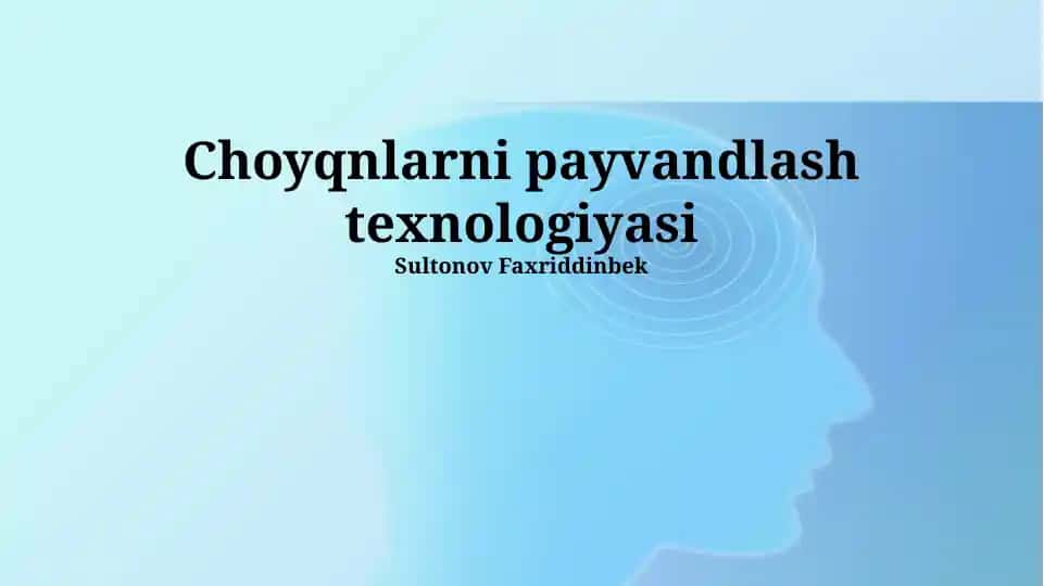 Choy o'simliklarini payvandlash texnologiyasi