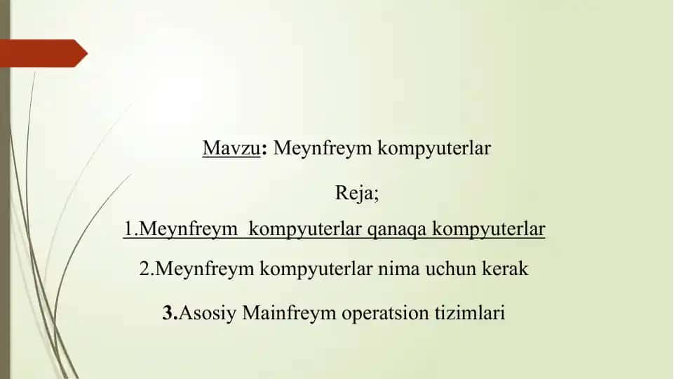 Meynfreym kompyuterlar