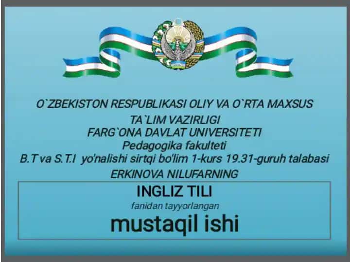 INGLIZ TILI