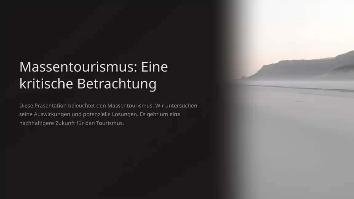 Massentourismus: Eine kritische Betrachtung
