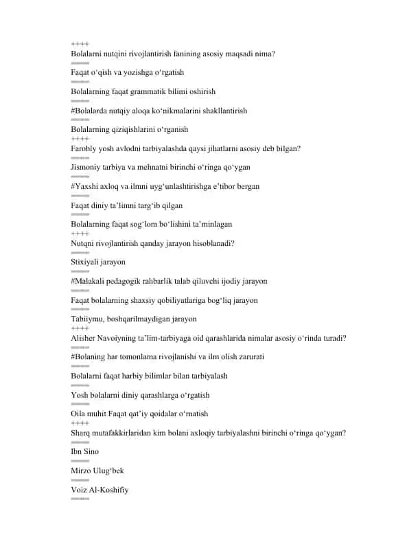 Maktabgacha ta’lim