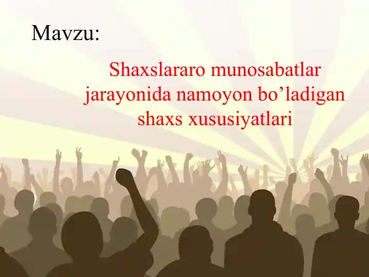 Shaxs va uning egoizmi