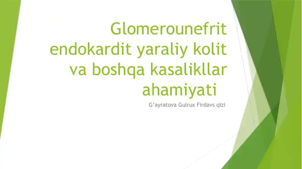 Glomerulonefrit