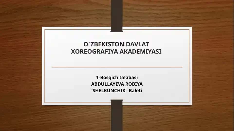 "Shelkunchik" Baleti