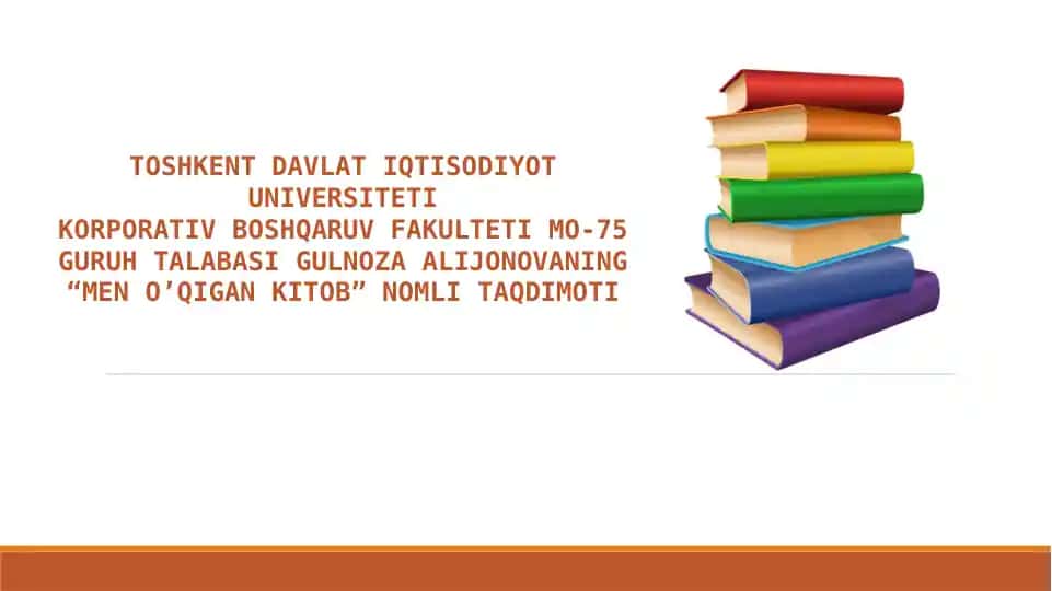 "Men O'qigan Kitob"