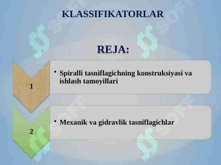 Klassifikatorlar