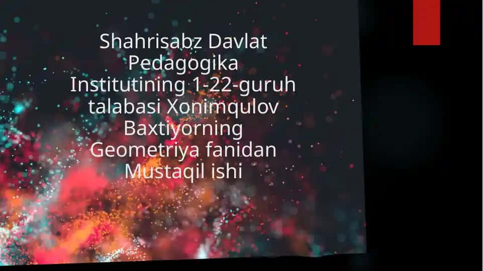Ellipsning mustaqilishi