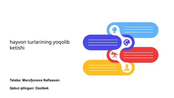 Hayvon turlarining yoqolib ketishi
