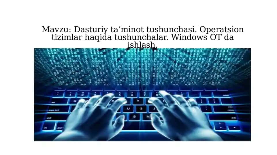 Dasturiy ta’minot