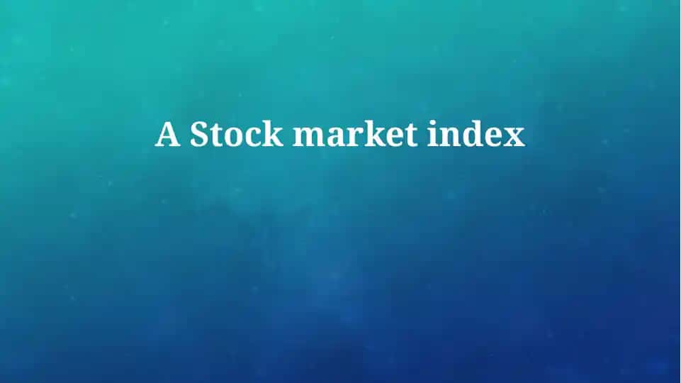 Stock market index